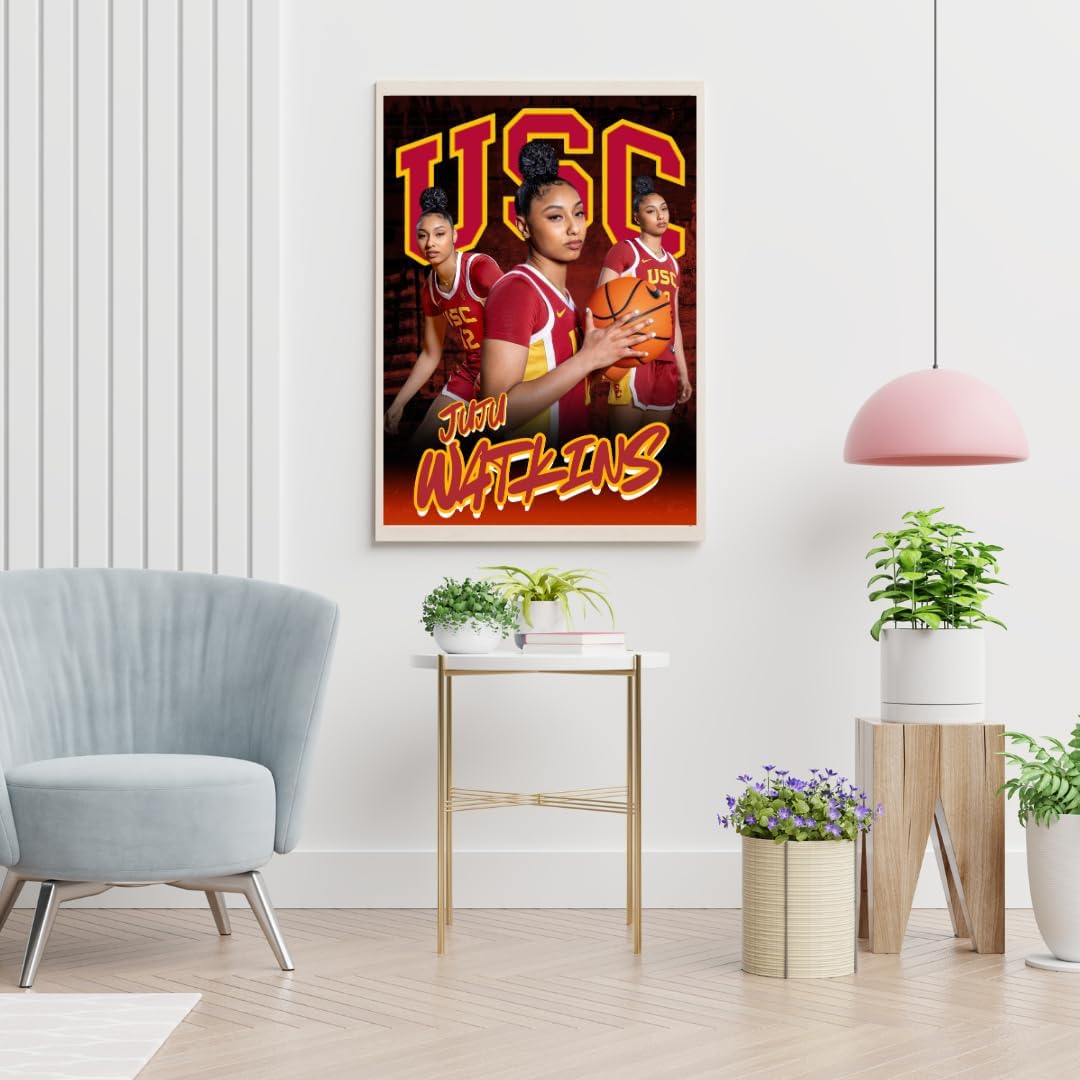 Juju Watkins USC Women's Basketball Poster Large18x24 inches, Gloss Finish