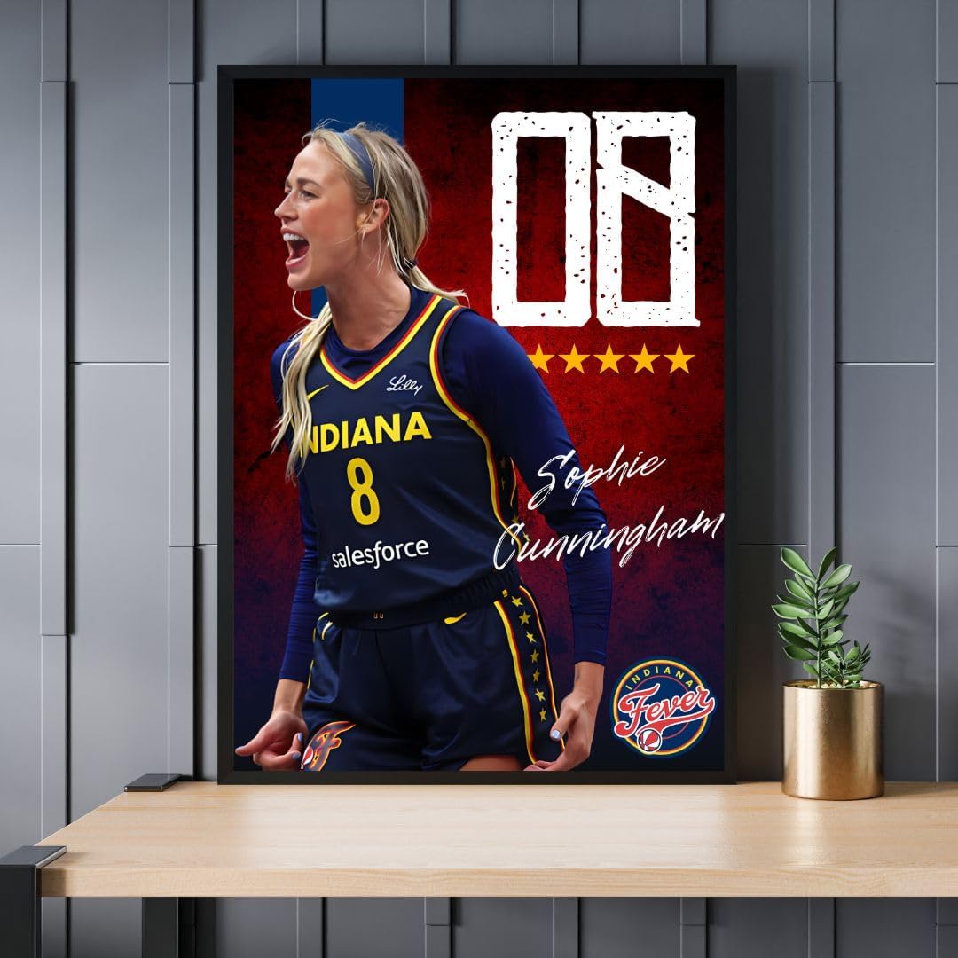 Sophie Cunningham Indiana fever WNBA Basketball Poster Large 18x24 inches, Gloss Finish