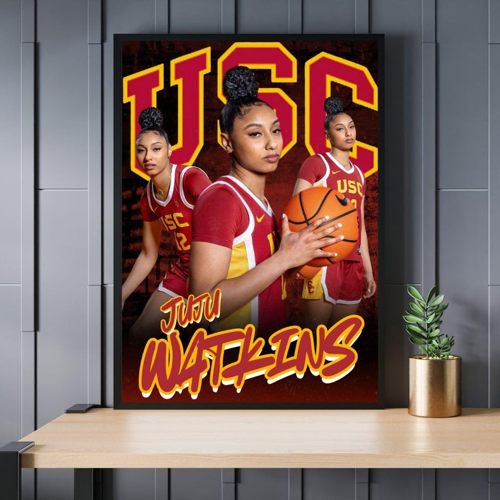 Juju Watkins USC Women's Basketball Poster Large18x24 inches, Gloss Finish
