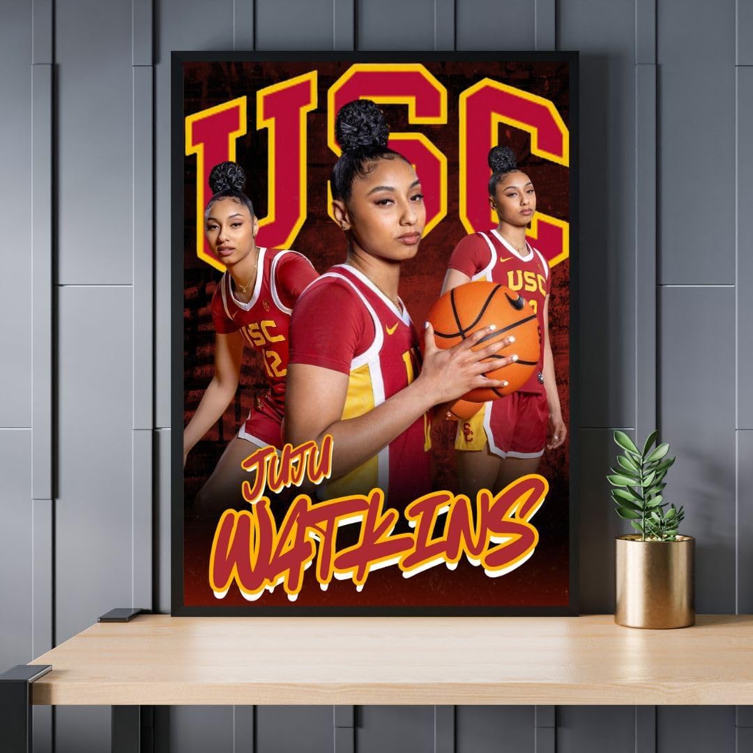 Juju Watkins USC Women's Basketball Poster Large18x24 inches, Gloss Finish