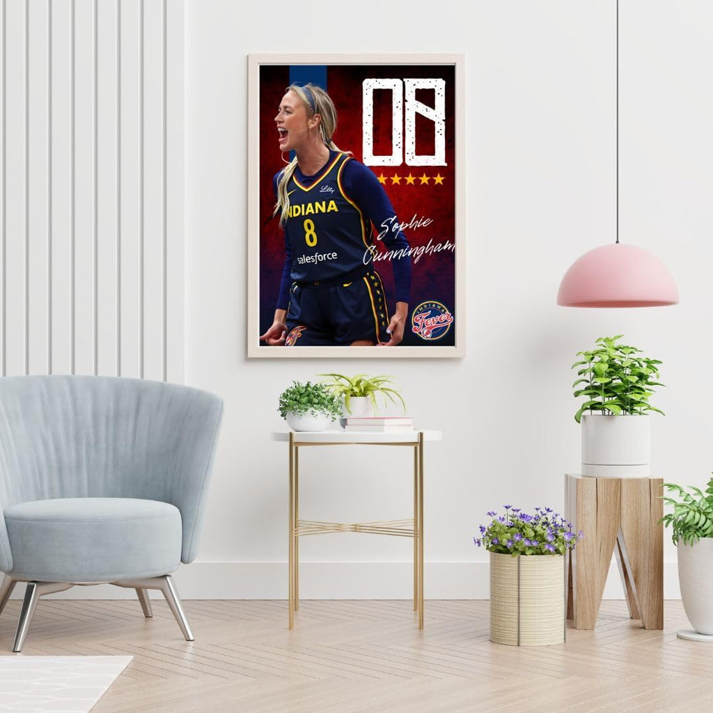 Sophie Cunningham Indiana fever WNBA Basketball Poster Large 18x24 inches, Gloss Finish