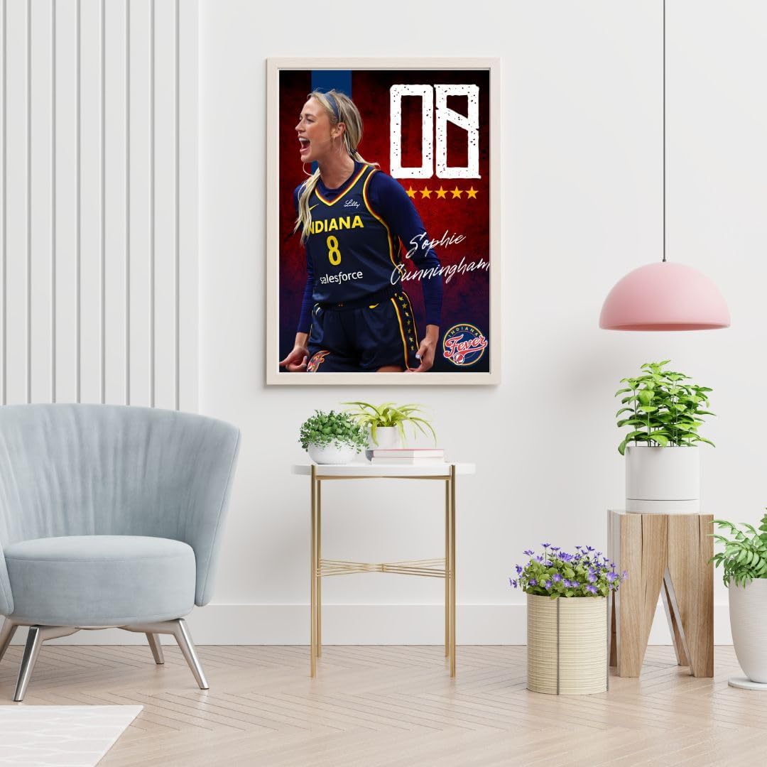 Sophie Cunningham Indiana fever WNBA Basketball Poster Large 18x24 inches, Gloss Finish