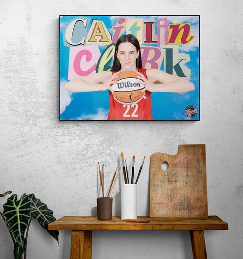 Caitlin Clark Indiana Fever Rise Above WNBA Basketball Poster Large 18x24 inches, Gloss Finish