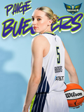 Paige Bueckers Dallas Wings WNBA Basketball Poster, Size Large 18x24 inches, Glossy Finish